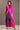 Plum Open Gown With Bow And Blue Shirt